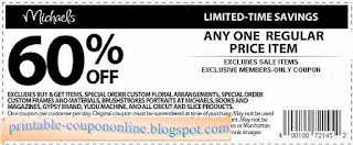 Free Printable Michaels Coupons