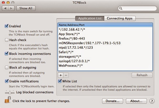 block outgoing internet connections of any app in mac freely