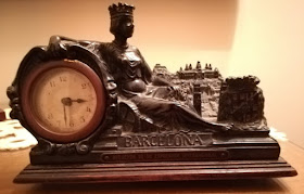 Reloj de metal de la Exposición de Barcelona 1930