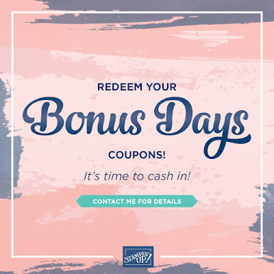  Redeem your Bonus Days Coupons by 31 August 2020