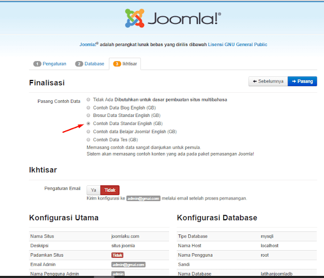 Cara membuat website dengan joomla