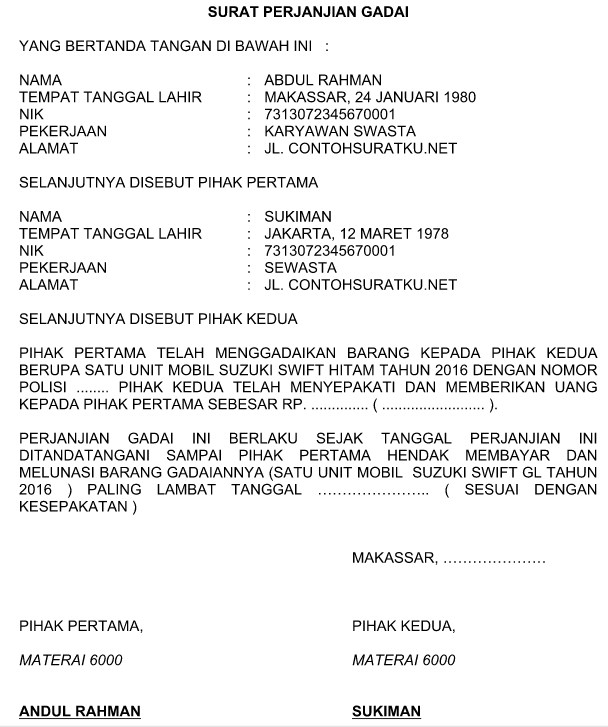 Contoh Surat Kuasa Yang Dibuat Notaris - Ndang Kerjo