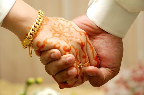 The two distinct kinds of weddings are those of the Muslim marriage and the
