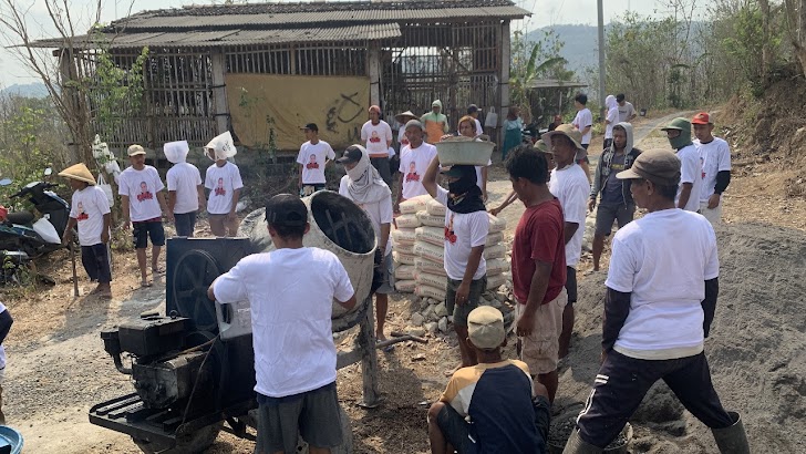 Orang Muda Ganjar Perbaiki Jalan, Warga Dusun Jombor Mengapresiasi, Sekarang Sudah Bagus