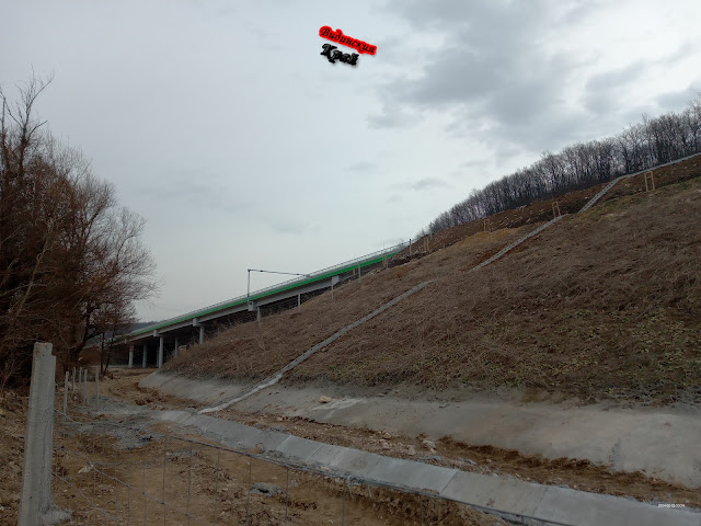 Виадукт на високоскоростния участък между пътен възел Макреш - пътен възел Бела в района на Димово