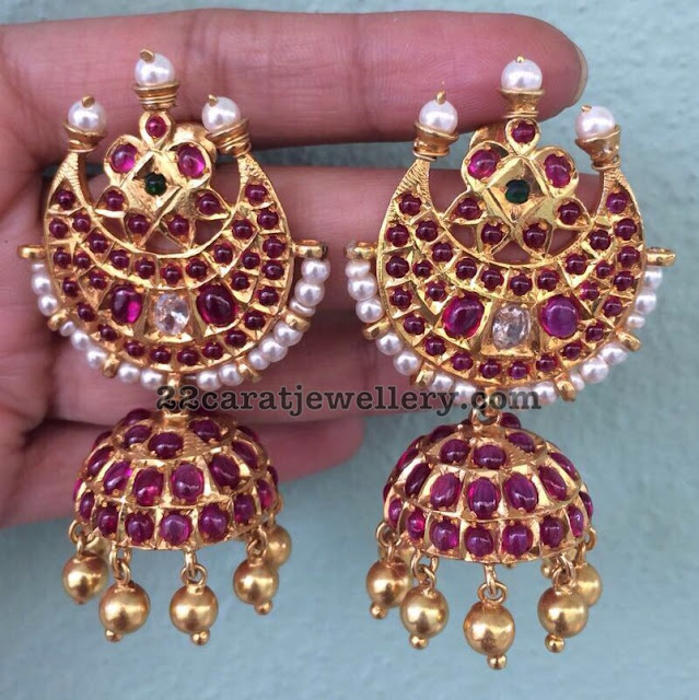 92.5 Silver New Pattern Jhumkas Chandbalis