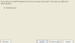 Instalando o tema Ferrari para Stylish Firefox