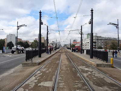 Most Poniatowskiego w trakcie 35. PZU Maratonu Warszawskiego.