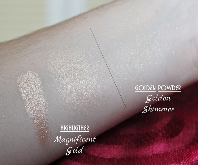 swatches cipria illuminante Red Queen Pupa Milano