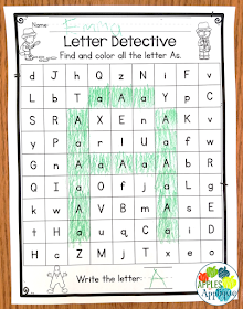 Letter Detective Activity | Apples to Applique