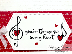 Nigezza Creates with Stampin' Up! for Stampin' Dreams February Blog Hop: Valentines & Music From The Heart