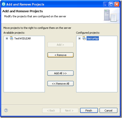 websphere-rad-remove-project