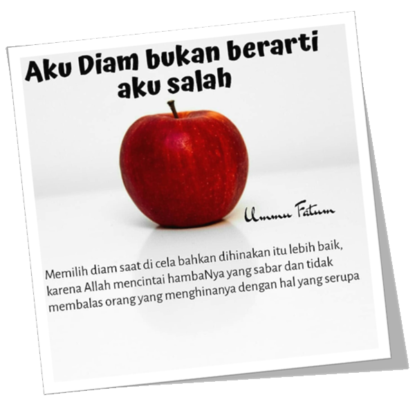 Berusahalah memaafkan orang yang menyakiti hatimu, dan ingatlah bahwa Allah mencintai orang2 yang sabar