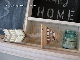 Chipping with Charm: Simple Winter Mantel...http://chippingwithcharm.blogspot.com/