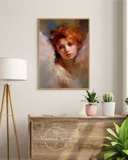 This enchanting digital oil painting featuring a cherubic angel is an ideal choice for a children's room decor. The impressionistic style with its thick, impasto brushstrokes will captivate young imaginations, while the angel's elegance and innocence will inspire a sense of wonder. The soft pastel and warm earthy tones used in the artwork create a soothing and calming atmosphere, perfect for a child's space. As a gift, this painting is a treasure for children on birthdays and special occasions, providing a timeless and meaningful piece of art that can spark their creativity and imagination for years to come.