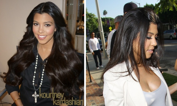 kourtney kardashian hair