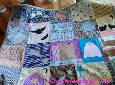 manta quilt para halloween y superar los miedos