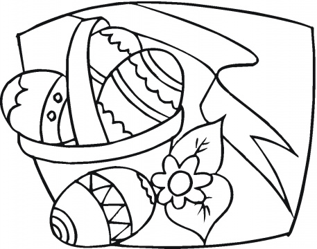 Spring Coloring Sheets on Free Coloring Pages  Easter Eggs Coloring Page