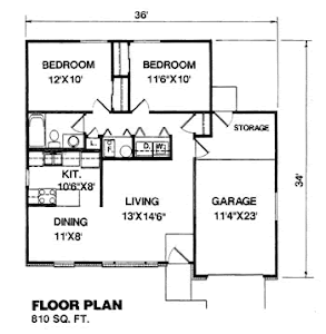 Contoh Gambar Denah Rumah Minimalis [ www.BlogApaAja.com ]