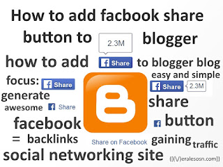 How To Add Facebook Share Button to Blogger Blog