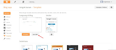 cara memasang template di blogspot terbaru