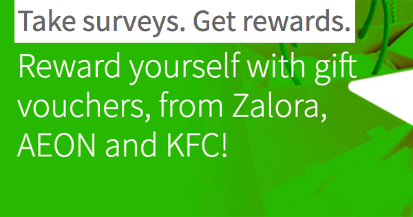 Take Valued Opinions Online Surveys FREE KFC, AEON ...