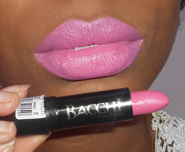 Batom matte bacchi cosmeticos angel 