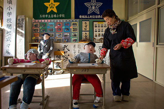 A Japanese village whose population is mostly from puppets.