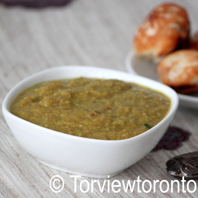 green banana peel chutney