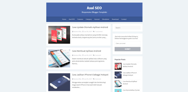 Asal blogger template