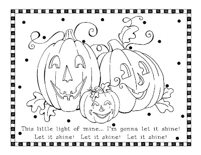 Free halloween pumpkin coloring pages