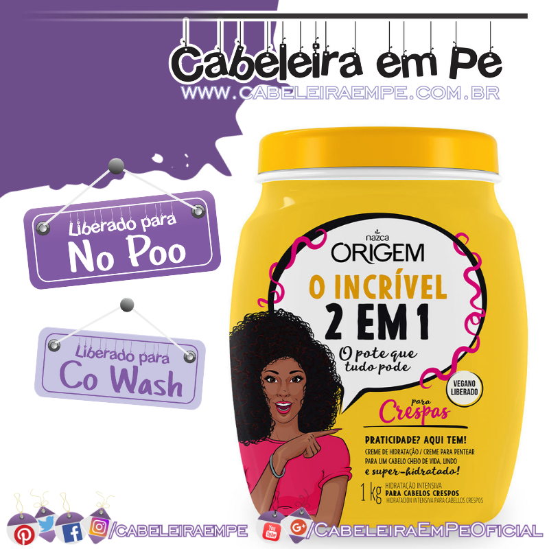 O Incrível 2 Em 1 Crespas - Origem (No Poo)