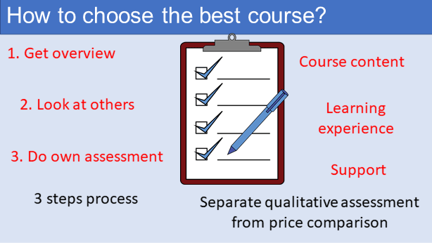 How to choose the best course