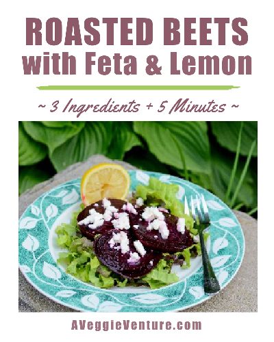 Roasted Beets with Feta & Lemon, another simple vegetable recipe ♥ AVeggieVenture.com.