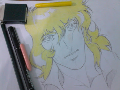 Versailles no Bara desenho mangá acabamento