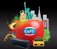 Logo Kanzi Apple : vinci viaggio a New York e altoparlanti bluetooth Sony