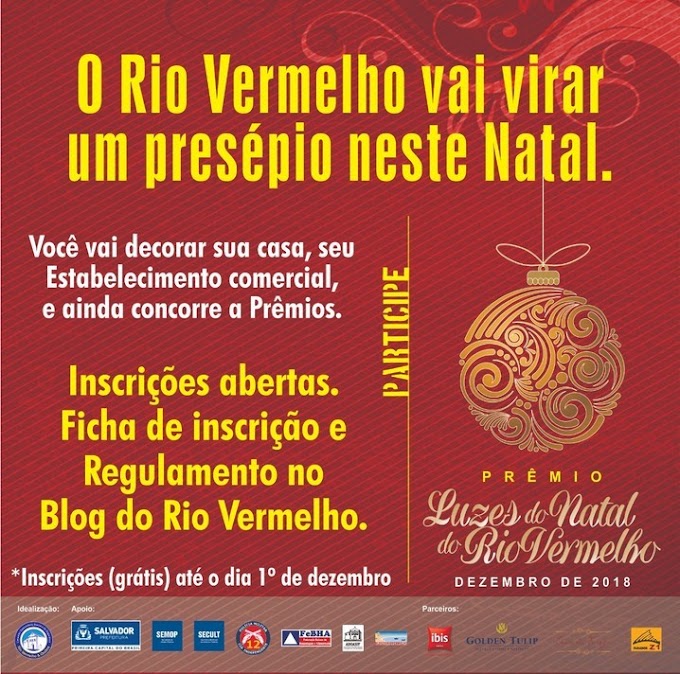 Participe do concurso Luzes do Natal do Rio Vermelho e colabore para deixar o bairro mais bonito