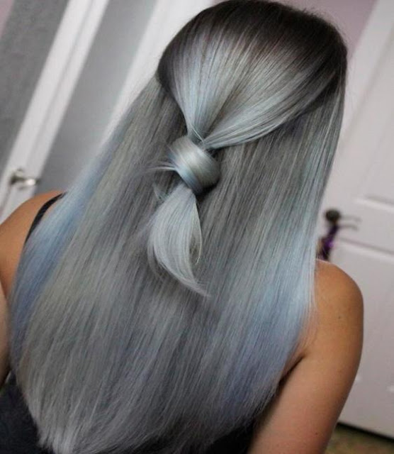 Salt And Pepper Ombre With Graphite Undertone, salt pepper hair, salt and pepper look