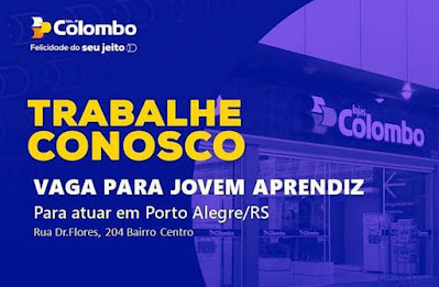 Lojas Colombo abre vaga para Jovem Aprendiz em Porto Alegre