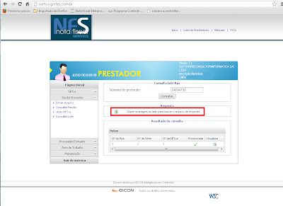 NeXT ERP NFe NFSe Plus Lote RPS envio NFS-e