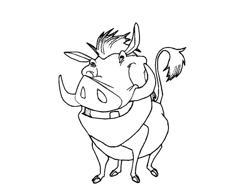 Printable Pumbaa 3 Coloring Page