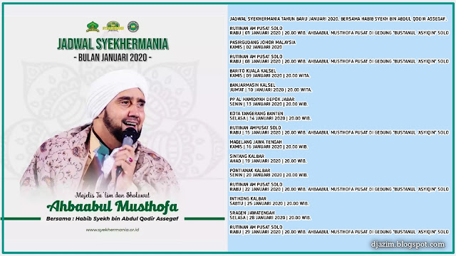 jadwal habib syech bulan januari