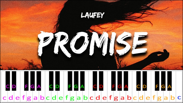Promise by Laufey Piano / Keyboard Easy Letter Notes for Beginners