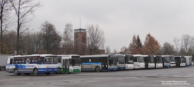 Autobusy na dworcu PKSiS Oświęcim SA