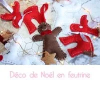 Réaliser des décorations de Noël en feutrine