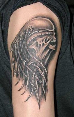 Best Alien Tattoo Design On Side Hand