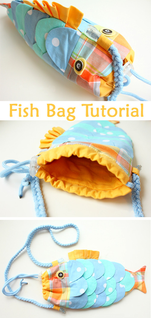 Fish Bag Purse – Free Sewing Tutorial