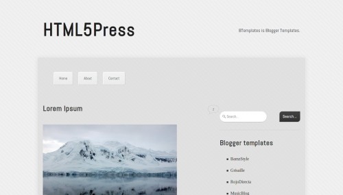 HTML5 Press Blogger Template