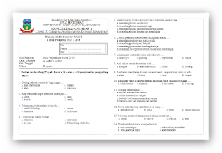 Soal UAS IPS KTSP Kelas 3 Semester 1