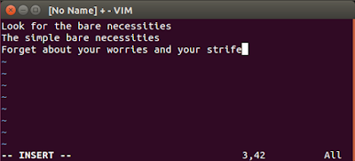 Vim insert mode